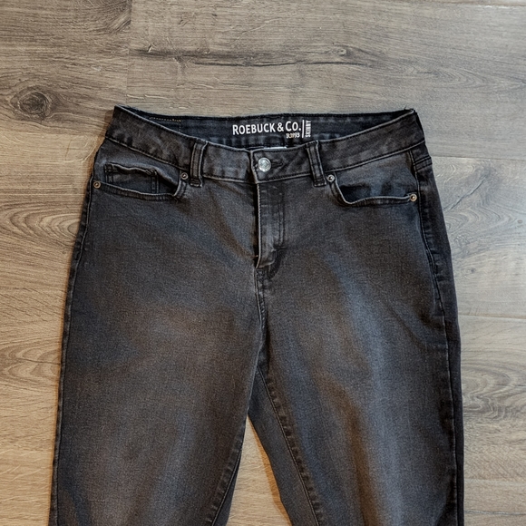 Roebuck & Co. Distressed Black Jeans sz 10 - Picture 3 of 8